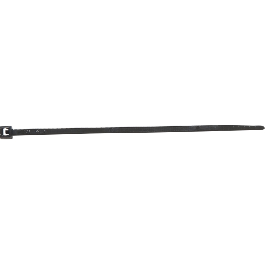 Kabelbinder mit Kunststoffzunge 3,5 x 140 mm schwarz, UV*