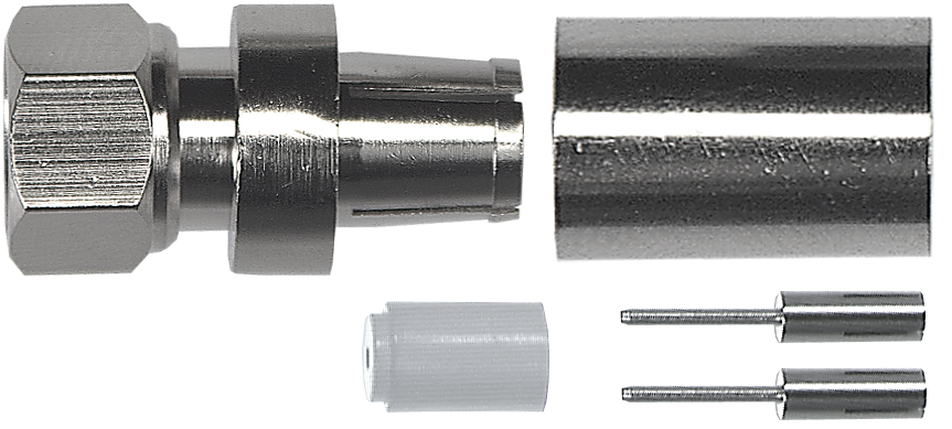 F-Stecker mit Crimpanschluss für Kabel-Ø 10,4 mm (319.660)